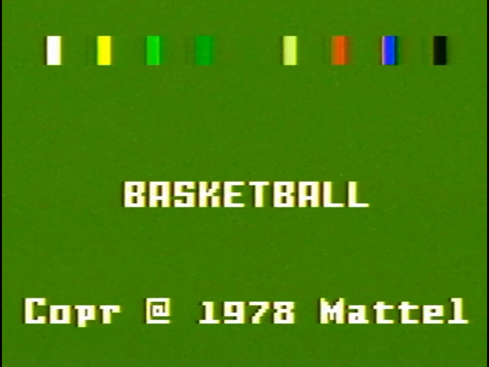 Title Screen of NBA Basketball for Intellivision